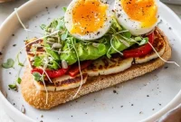 Grilled Halloumi and Egg Avocado Toast Recipe