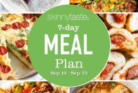 7-Day Meal Plan Sept 19-25: Menus & Recipes