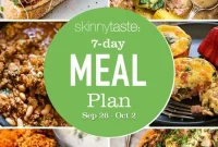 7-Day Fall Meal Plan: Sept 26–Oct 2
