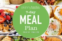 7-Day Meal Plan Oct 17–23: Weekly Menus and Recipes