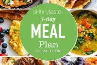 7-Day Meal Plan Oct 24-30: Balanced Meals and Grocery List