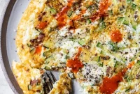 Single-Serve High-Protein Zucchini Omelet