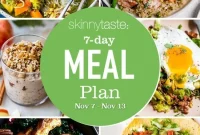 7-Day Meal Plan for Nov 7-13: Weekly Recipes and Grocery List
