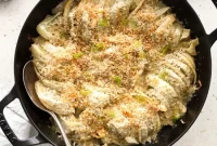 Parmesan Fennel Gratin Recipe with Crispy Breadcrumbs