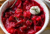 Classic Ukrainian Borscht Recipe: Beet Soup with Sour Cream