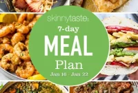 7-Day Meal Plan Jan 16-22: Balanced Meals and Recipes