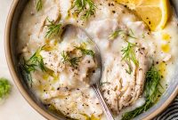 Greek Lemon Chicken and Rice Soup (Avgolemono)