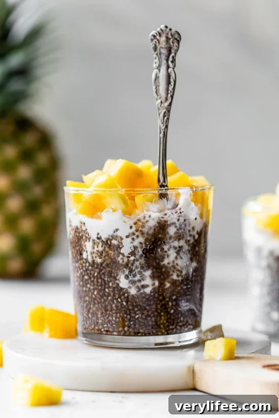 Pineapple Chia with Cottage Cheese