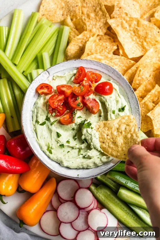 Avocado Cottage Cheese Dip