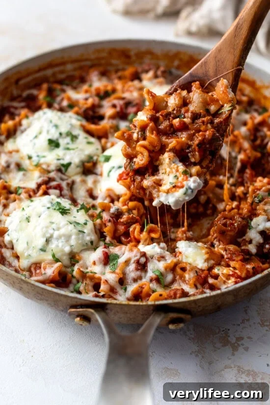Skillet Beef Lasagna