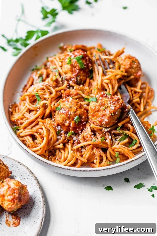 Instant Pot Spaghetti and Turkey Meatballs