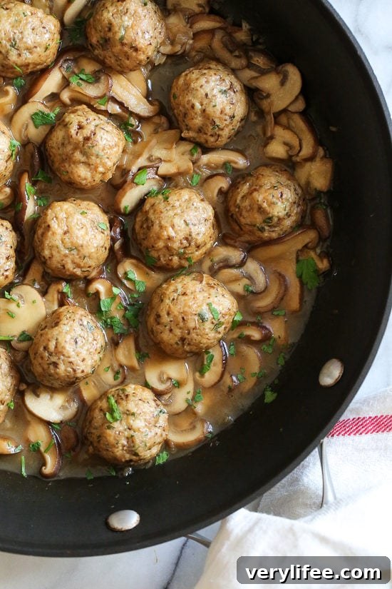 Chicken Marsala Meatballs