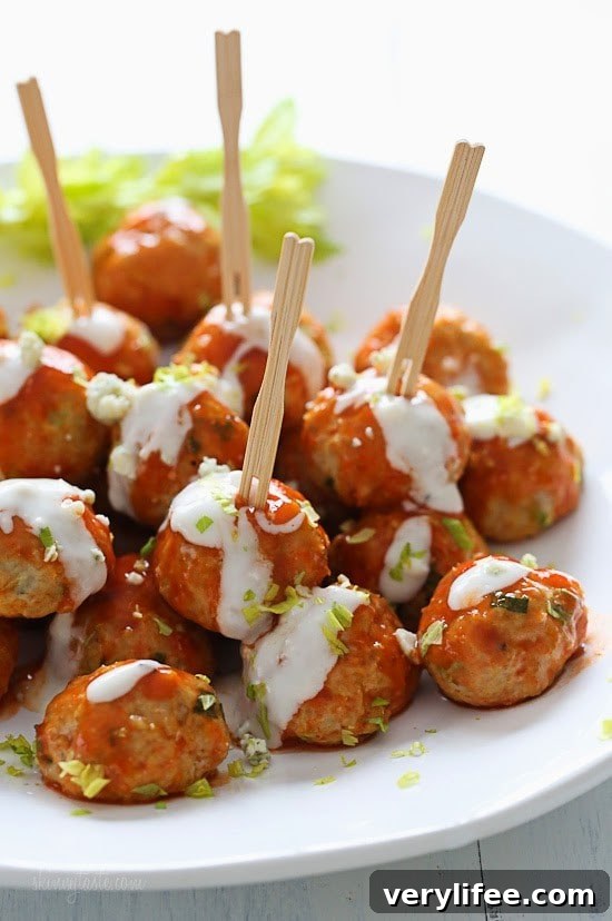 Buffalo Chicken Meatballs