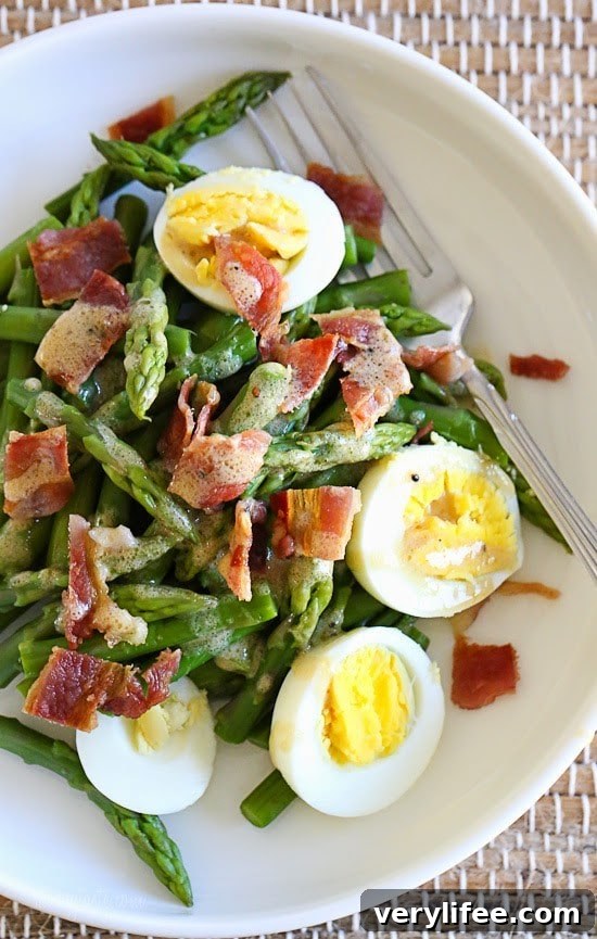 23 Asparagus Recipes for Roasting, Grilling, and Sides 3 Asparagus Salad with Egg and Bacon