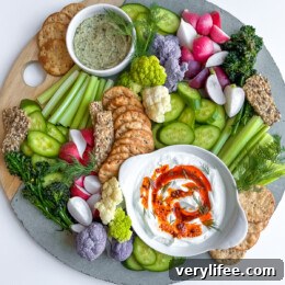 Colorful Crudites Platter