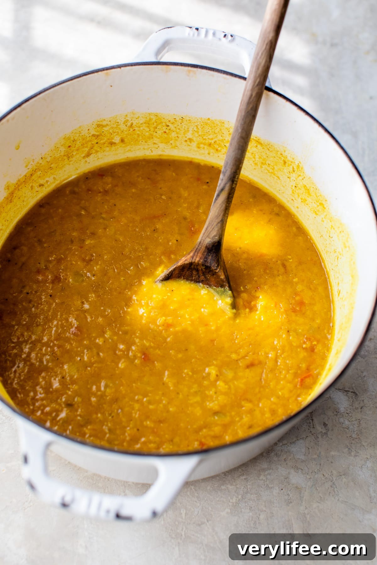 pot of lentils