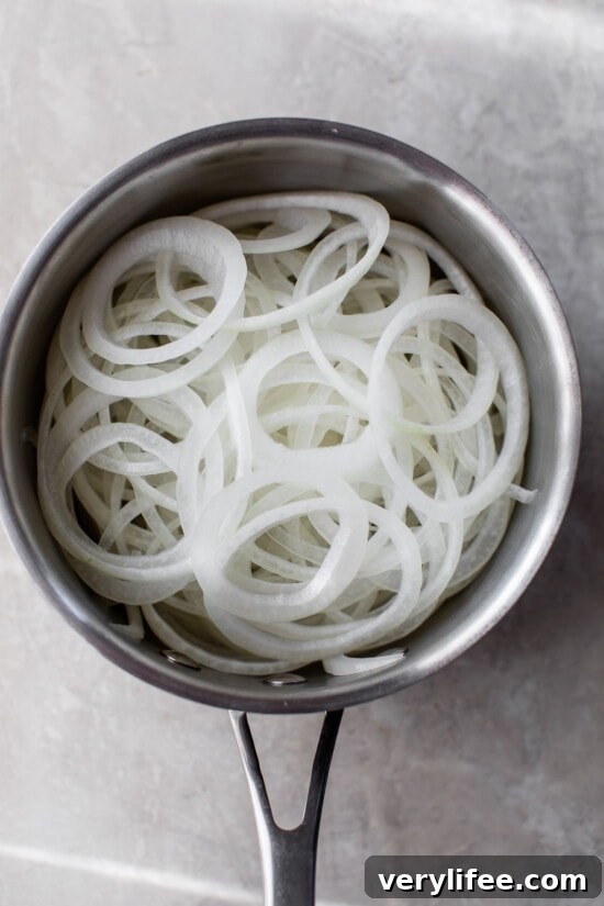 onions in a pot