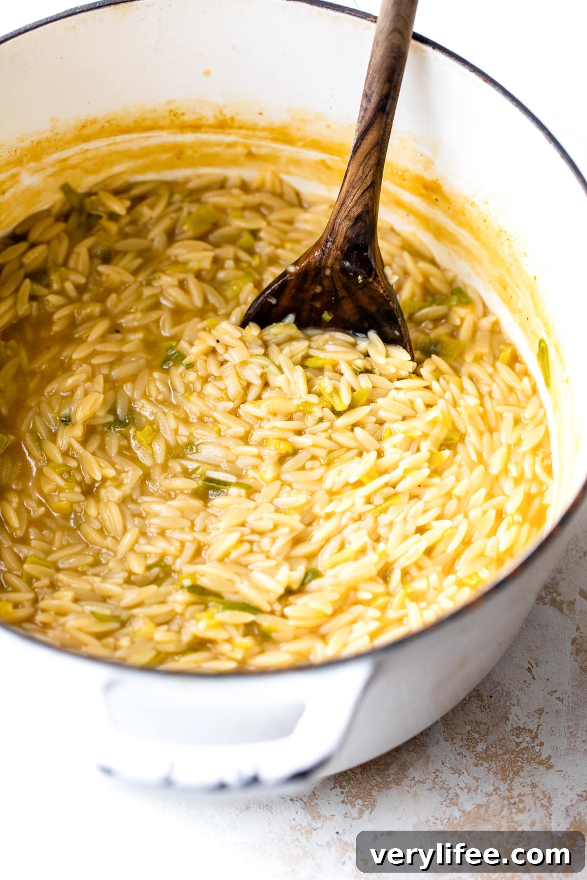 Creamy Orzo with Asparagus and Peas Recipe 3 creamy lemony orzo