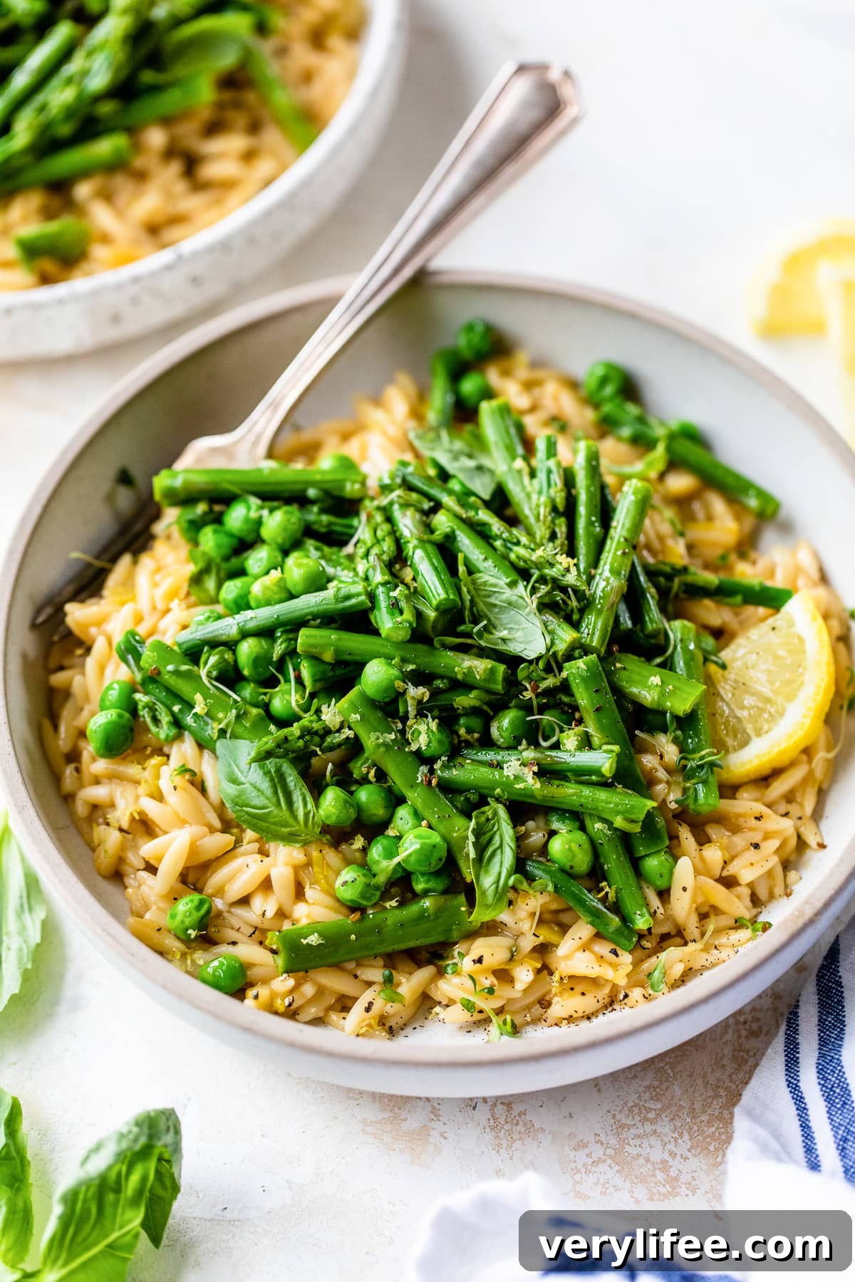Creamy Orzo with Asparagus and Peas Recipe 5 Creamy Orzo with Asparagus and Peas
