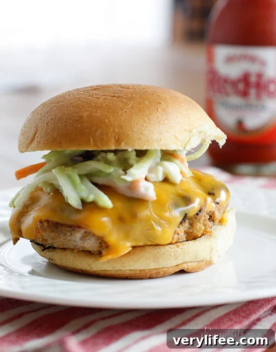 Buffalo Turkey Cheeseburger