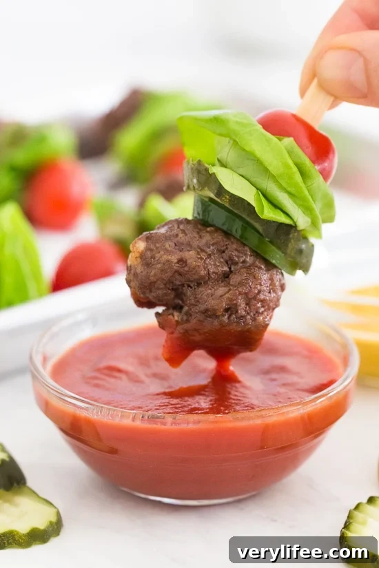 Air Fryer Bacon-Burger Bites
