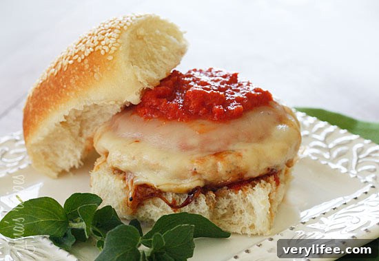 Chicken Parmesan Burgers