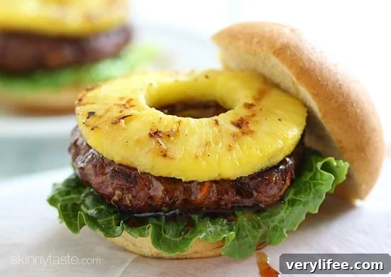 Grilled Hawaiian Teriyaki Burger