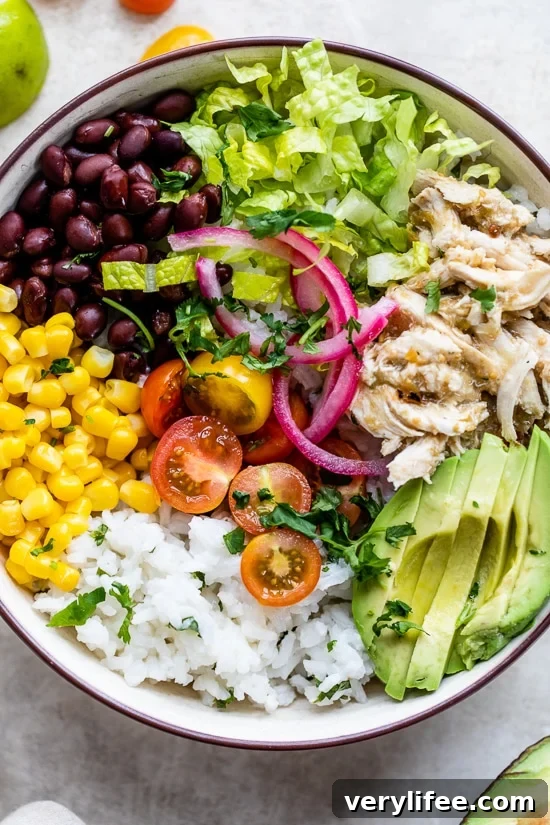 23 Crock Pot Chicken Recipes for Quick Weeknight Dinners 20 Salsa Verde Chicken Bowl