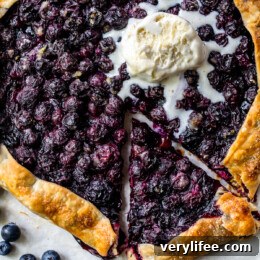 Rustic Blueberry Galette Recipe with Flaky Golden Crust 4 Blueberry Galette ala mode