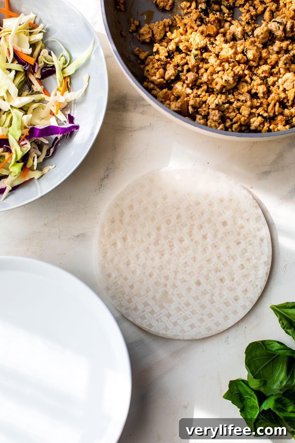 Chicken Summer Rolls Recipe with Peanut Dipping Sauce 4 rice paper for summer rolls