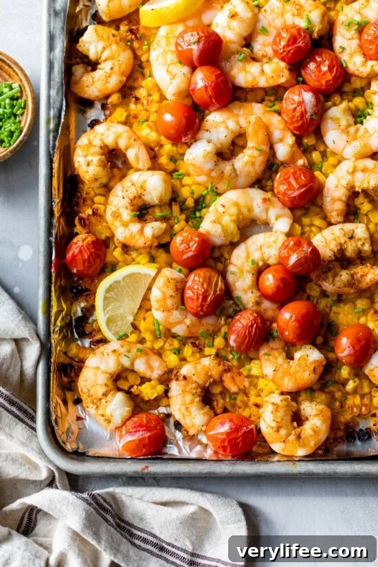 Sheet Pan Dinner Recipes for Busy Weeknights 6 Old Bay Sheet Pan Shrimp with Corn and Tomatoes