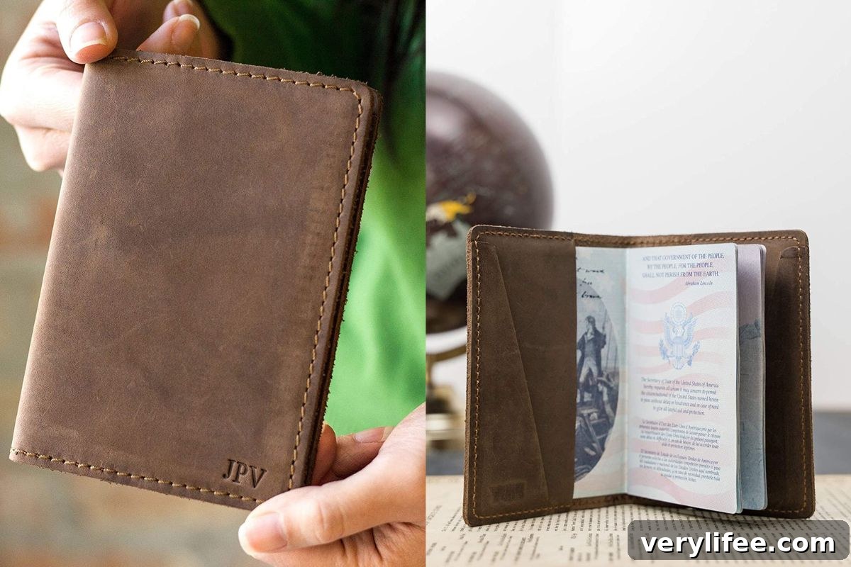 personalized passport cover