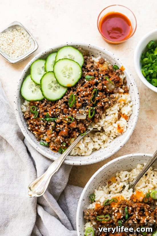 Korean Beef Rice Bowls