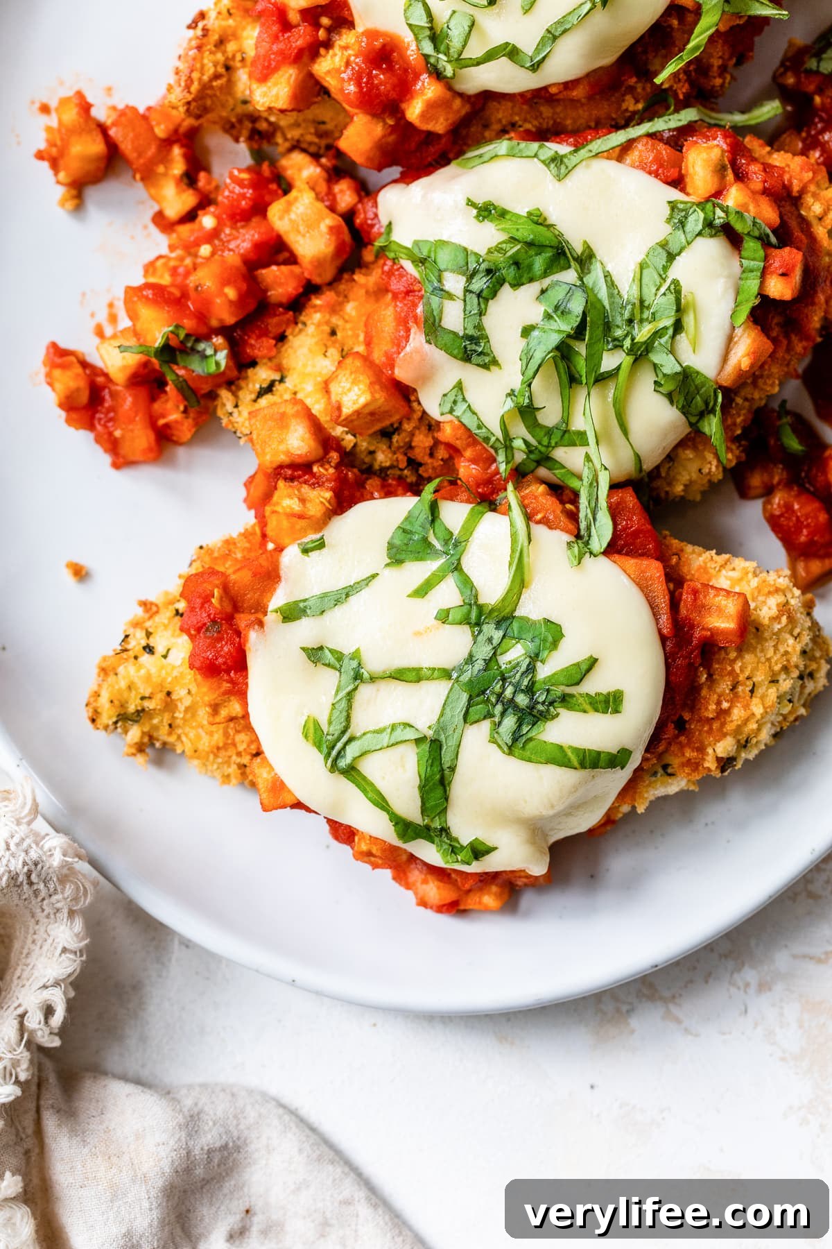 Crispy Chicken and Eggplant Parmesan Recipe 2 Chicken Eggplant Parmesan