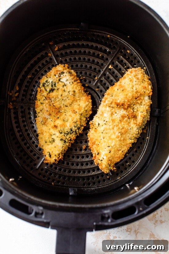 Crispy Chicken and Eggplant Parmesan Recipe 6 air fryer chicken cutlets