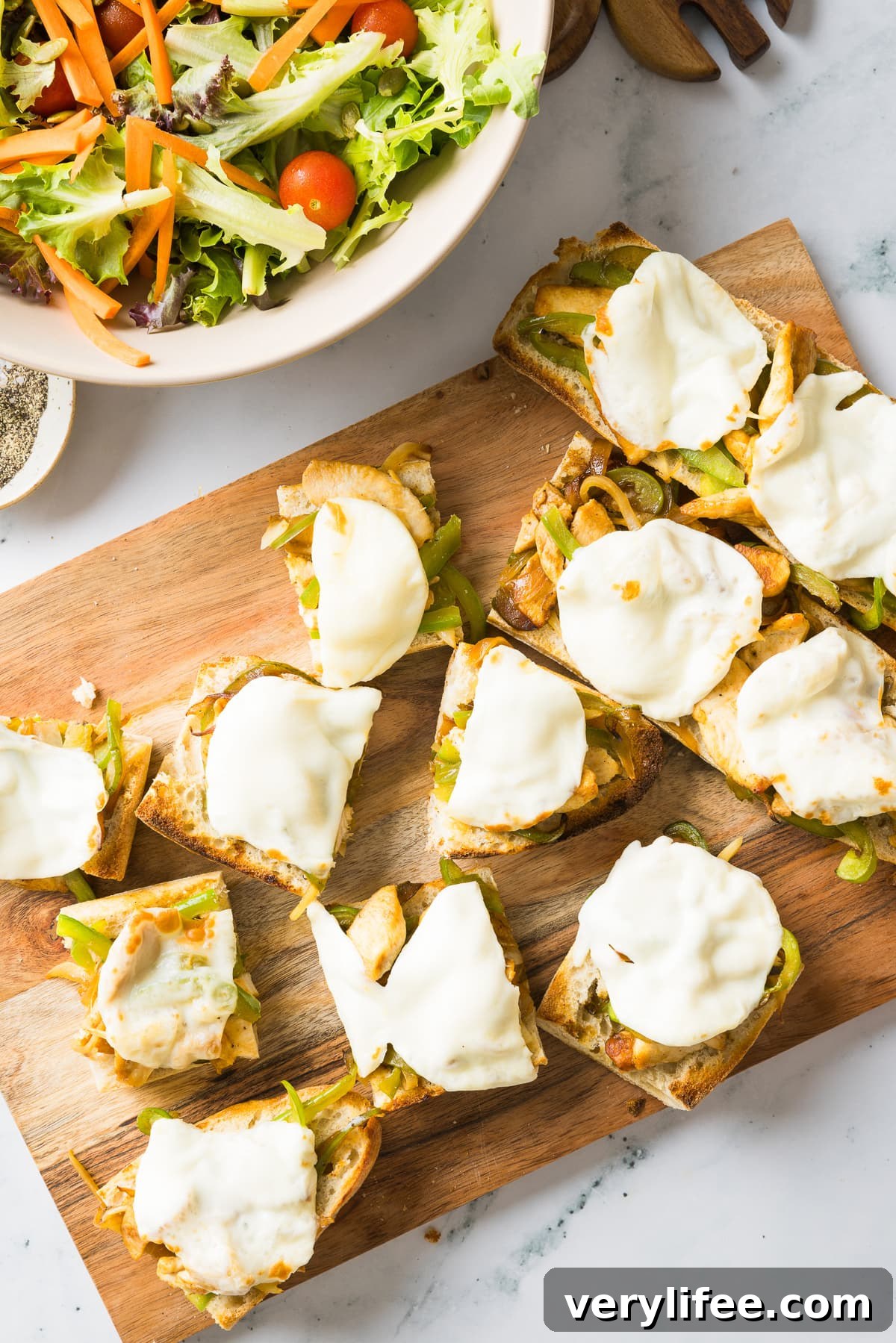 Pre-Order Skinnytaste Simple: Bonus Pack + 2 Exclusive Recipes 4 Open-Face Chicken Philly Cheesesteak