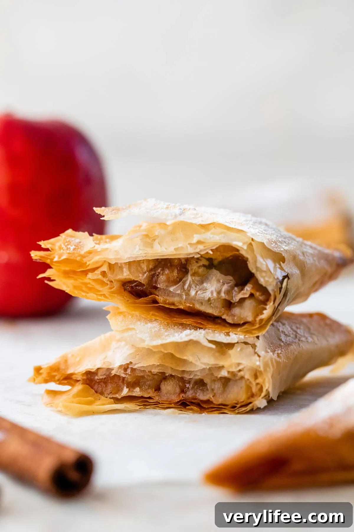Flaky Apple Turnovers with Cinnamon Sugar Glaze 40 Apple Turnover