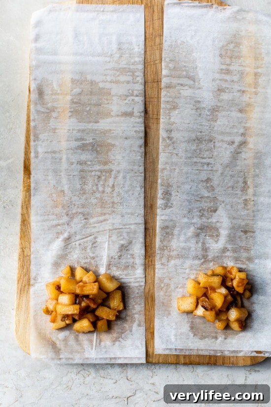 Flaky Apple Turnovers with Cinnamon Sugar Glaze 6 apples and phyllo dough