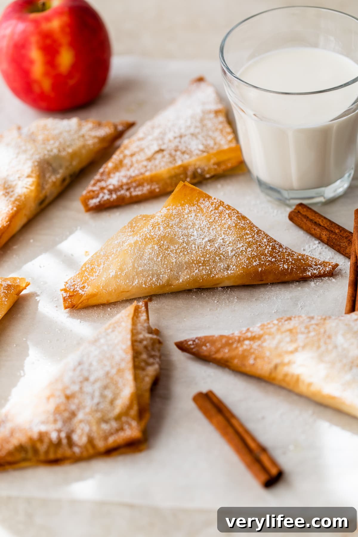 Flaky Apple Turnovers with Cinnamon Sugar Glaze 10 Apple Turnovers