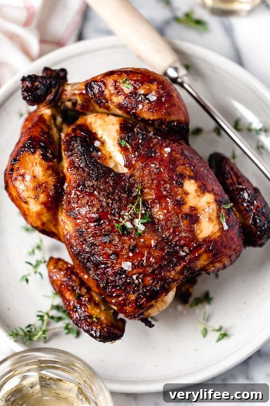 Buttermilk-Marinated Air Fryer Whole Roasted Chicken