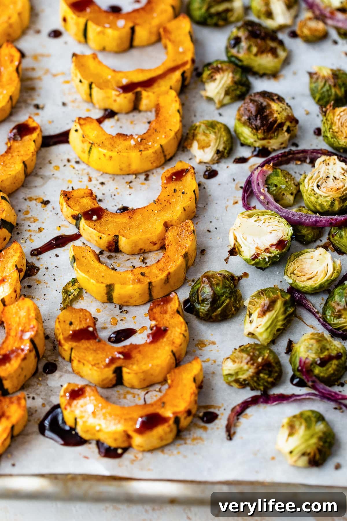 Delicata Squash and Brussels Sprouts
