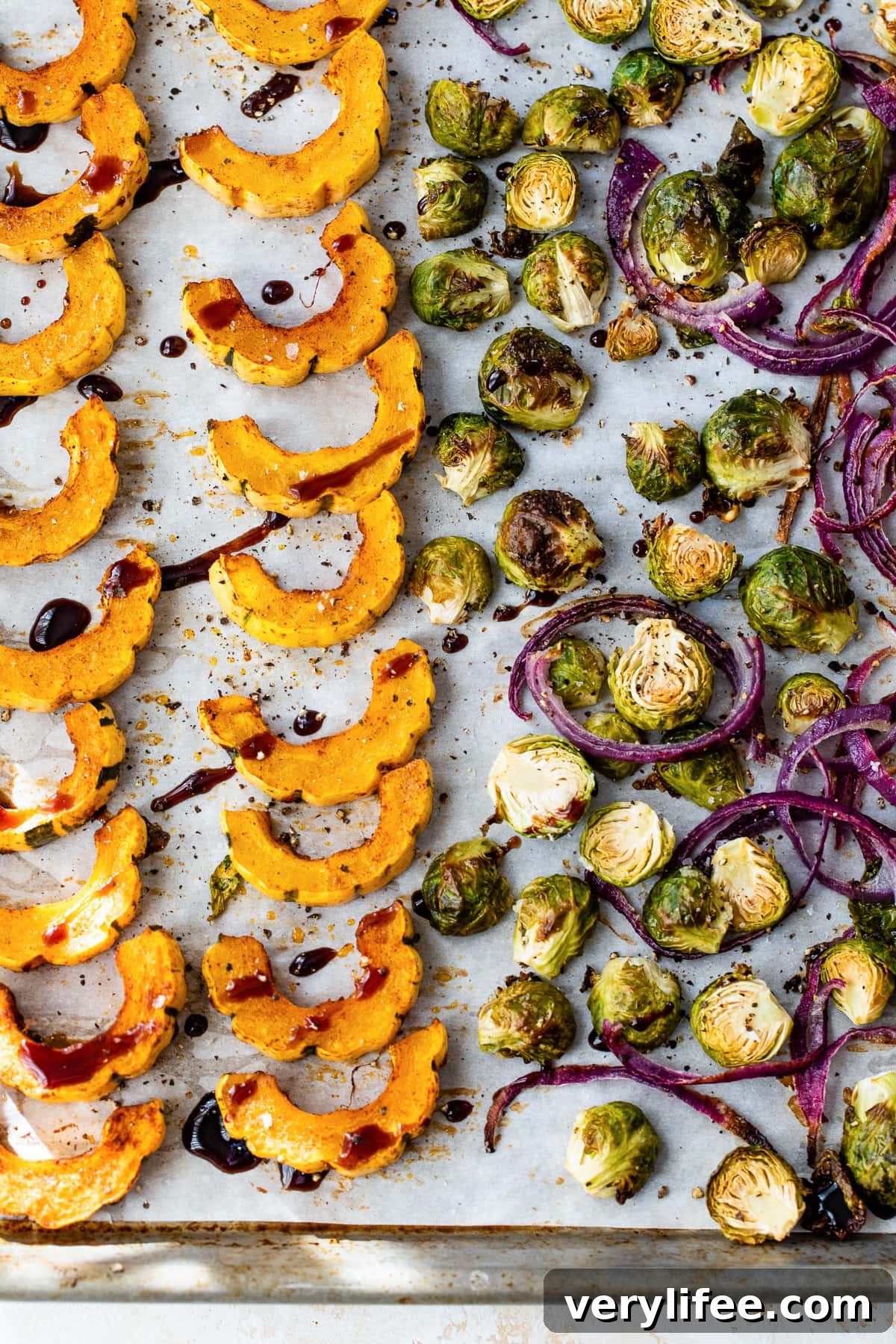 sheet pan delicata squash
