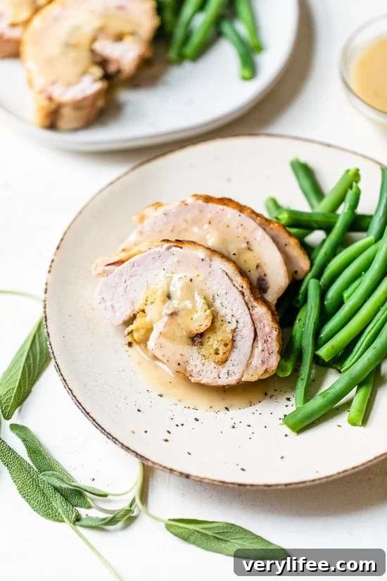 Turkey Roulade (Stuffed Turkey Breast)