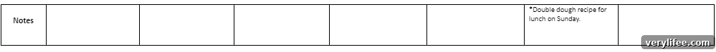 Shopping list header