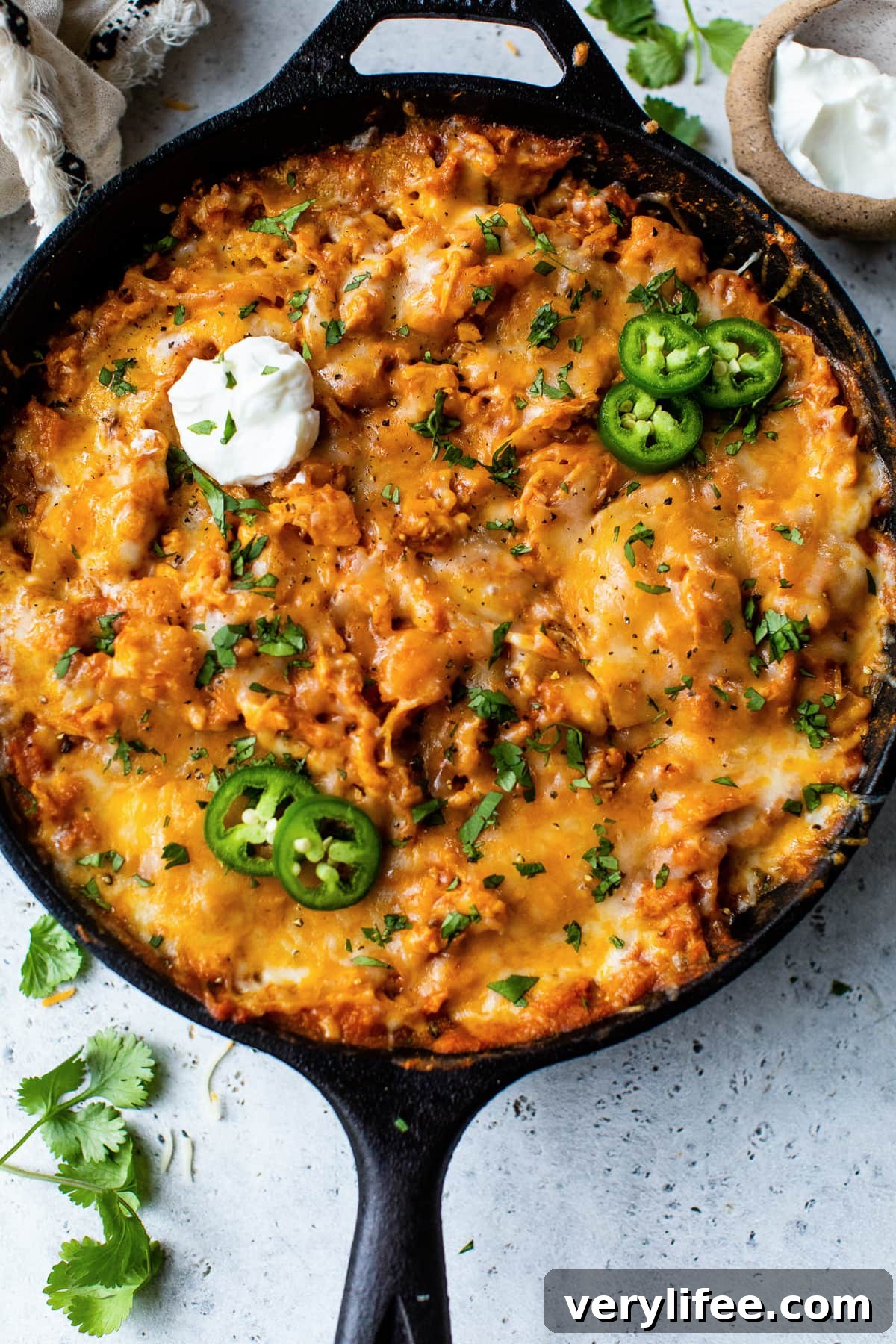 Skillet Enchiladas with Leftover Turkey 7 Leftover Turkey Enchiladas Skillet