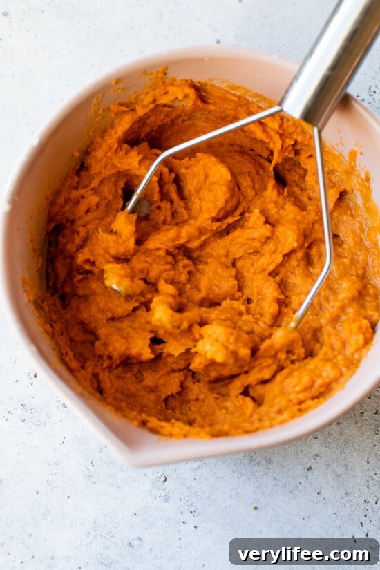 Gooey Twice-Baked Sweet Potatoes with Toasted Marshmallows 7 mashed sweet potatoes