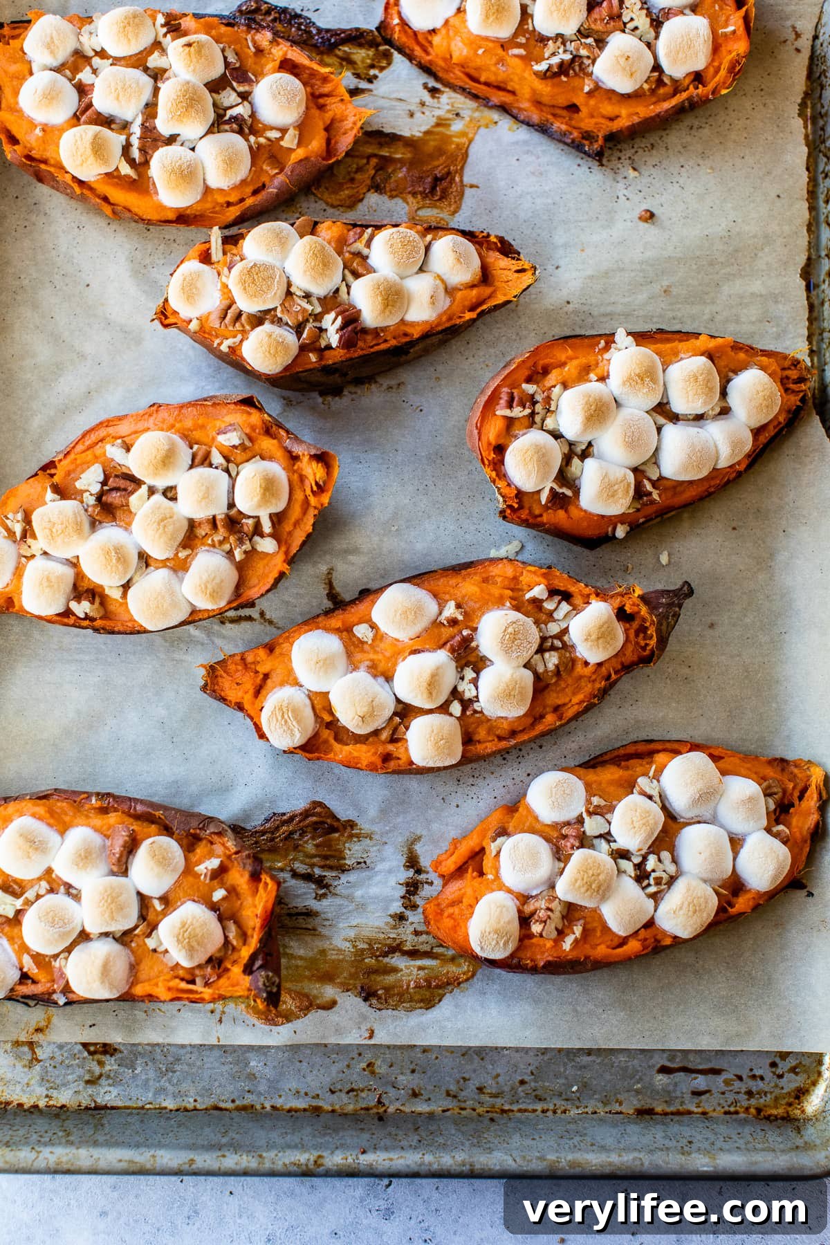 Gooey Twice-Baked Sweet Potatoes with Toasted Marshmallows 8 Twice Baked Sweet Potatoes with Marshmallows