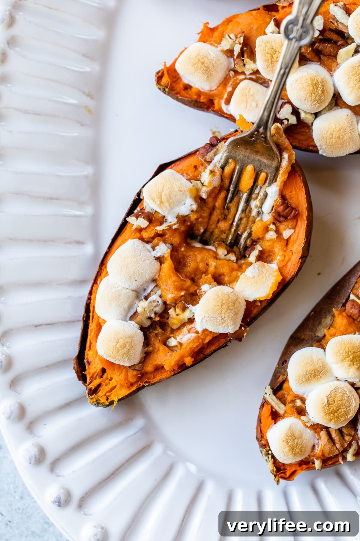 Gooey Twice-Baked Sweet Potatoes with Toasted Marshmallows 9 Twice Baked Sweet Potatoes with Marshmallows