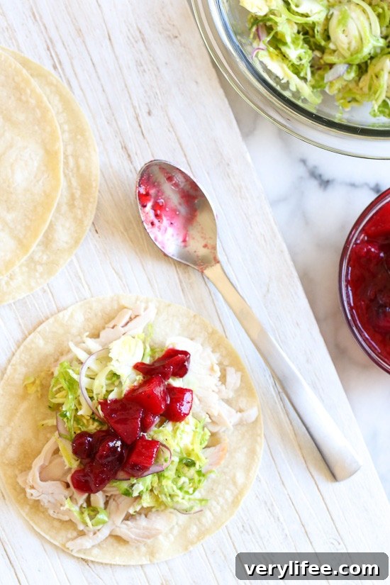 20 Creative Thanksgiving Leftover Recipes to Transform Your Meal 11 Leftover turkey tacos with Brussels sprout slaw