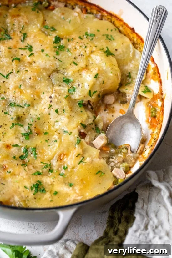 20 Creative Thanksgiving Leftover Recipes to Transform Your Meal 6 Turkey Pot Pie Gratin